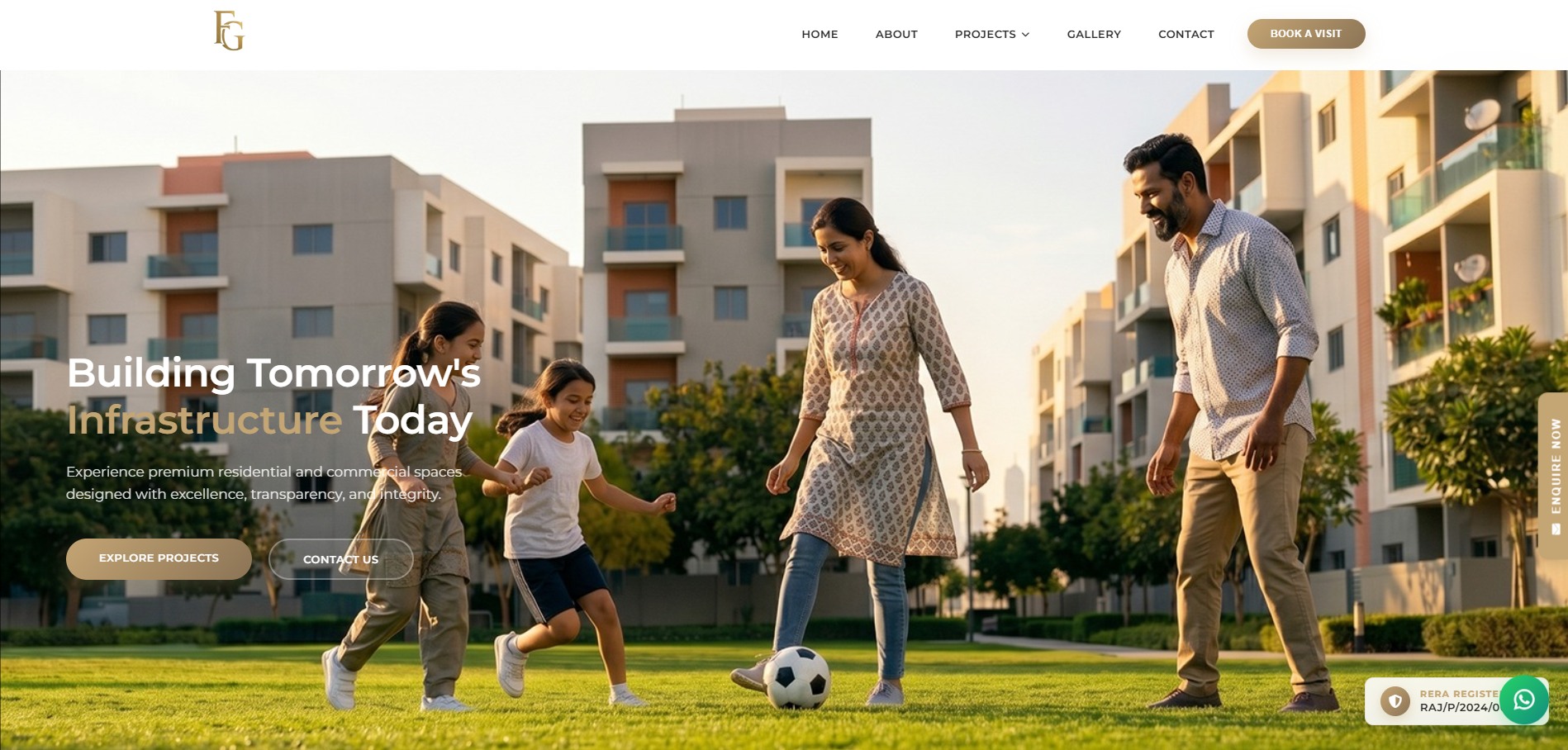 First Gate Corporate Website Mockup